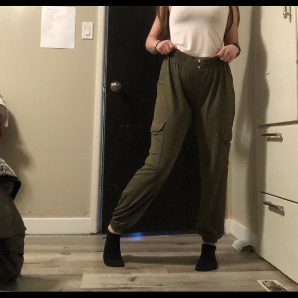 Army Green Joggers - Picture 2 of 3